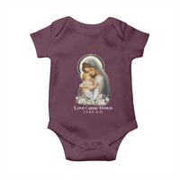 Christian Christmas Baby Onesie Love Came Down Luke 2:11 - Wonder Print Shop