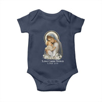 Christian Christmas Baby Onesie Love Came Down Luke 2:11 - Wonder Print Shop