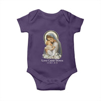 Christian Christmas Baby Onesie Love Came Down Luke 2:11 - Wonder Print Shop
