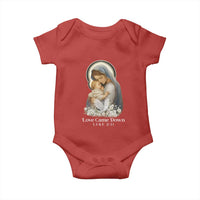 Christian Christmas Baby Onesie Love Came Down Luke 2:11 - Wonder Print Shop