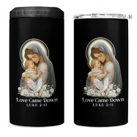 Christian Christmas 4 in 1 Can Cooler Tumbler Love Came Down Luke 2:11 - Wonder Print Shop