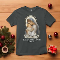 Christian Christmas T Shirt Love Came Down Luke 2:11 - Wonder Print Shop