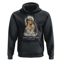 Christian Christmas Hoodie Love Came Down Luke 2:11 - Wonder Print Shop