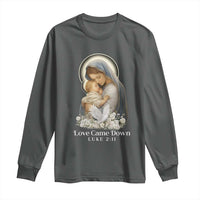 Christian Christmas Long Sleeve Shirt Love Came Down Luke 2:11 - Wonder Print Shop