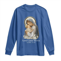 Christian Christmas Long Sleeve Shirt Love Came Down Luke 2:11 - Wonder Print Shop