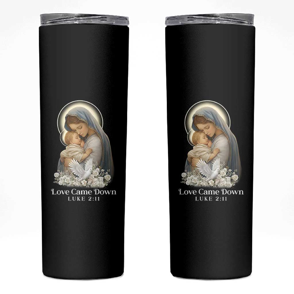 Christian Christmas Skinny Tumbler Love Came Down Luke 2:11 - Wonder Print Shop
