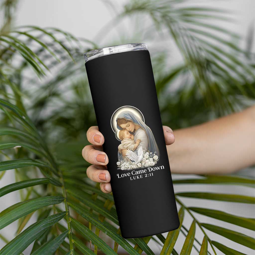 Christian Christmas Skinny Tumbler Love Came Down Luke 2:11 - Wonder Print Shop
