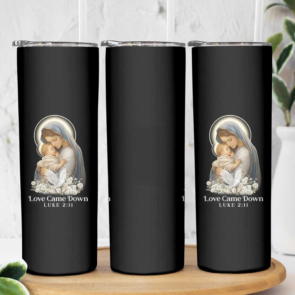 Christian Christmas Skinny Tumbler Love Came Down Luke 2:11 - Wonder Print Shop