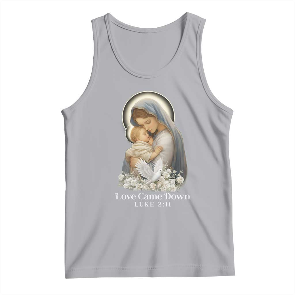 Christian Christmas Tank Top Love Came Down Luke 2:11 - Wonder Print Shop