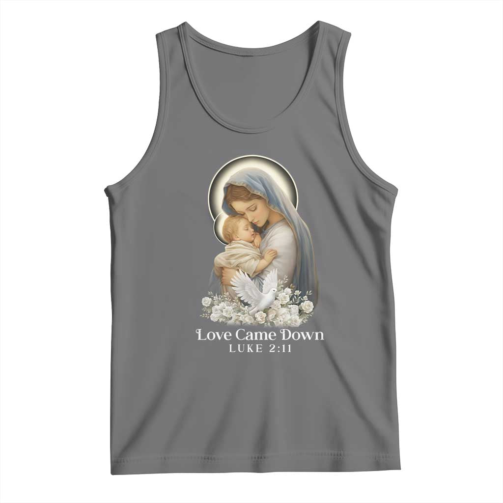 Christian Christmas Tank Top Love Came Down Luke 2:11 - Wonder Print Shop