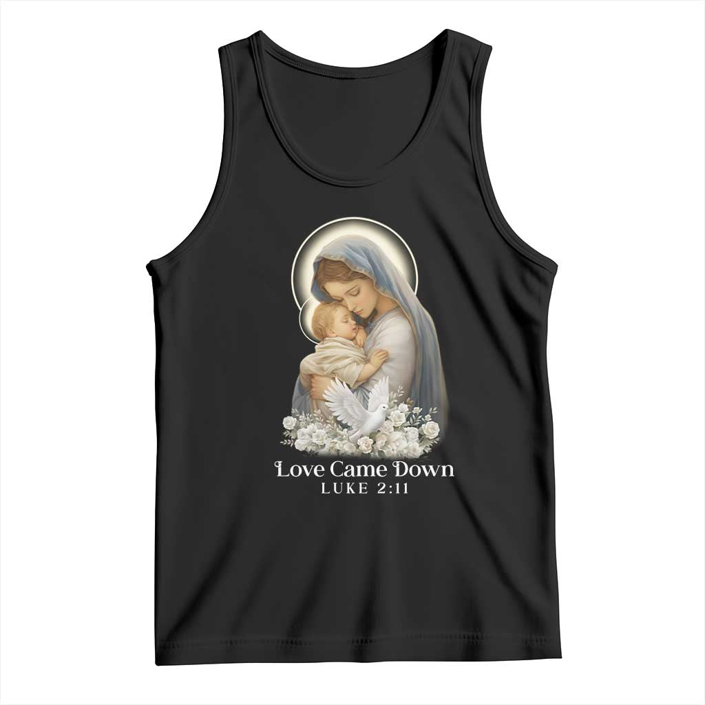 Christian Christmas Tank Top Love Came Down Luke 2:11 - Wonder Print Shop