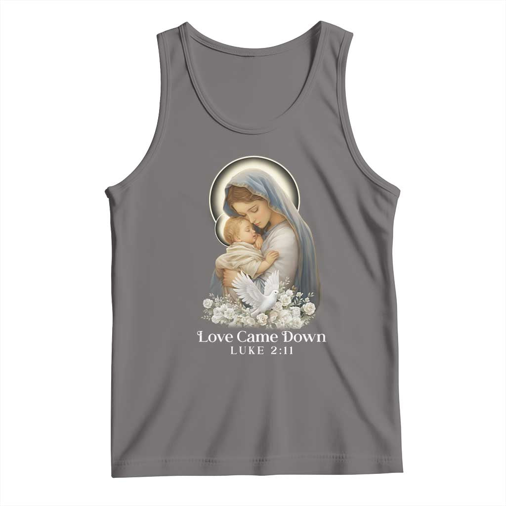 Christian Christmas Tank Top Love Came Down Luke 2:11 - Wonder Print Shop