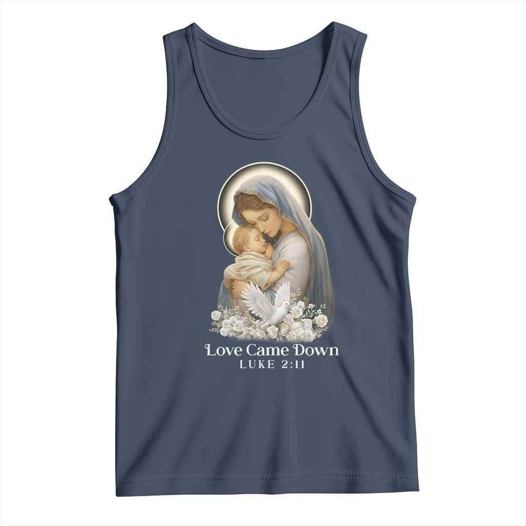 Christian Christmas Tank Top Love Came Down Luke 2:11 - Wonder Print Shop