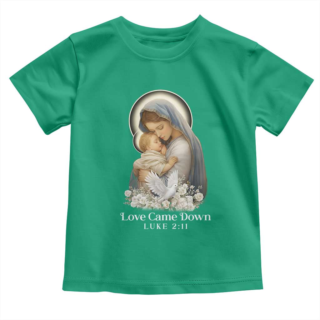 Christian Christmas Toddler T Shirt Love Came Down Luke 2:11 - Wonder Print Shop