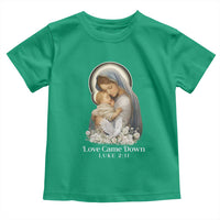 Christian Christmas Toddler T Shirt Love Came Down Luke 2:11 - Wonder Print Shop