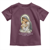 Christian Christmas Toddler T Shirt Love Came Down Luke 2:11 - Wonder Print Shop