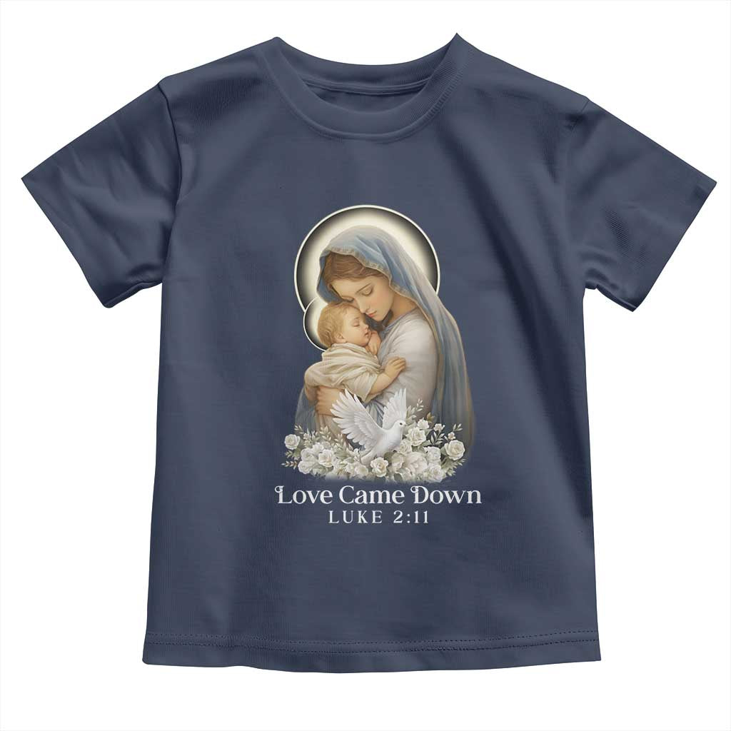 Christian Christmas Toddler T Shirt Love Came Down Luke 2:11 - Wonder Print Shop