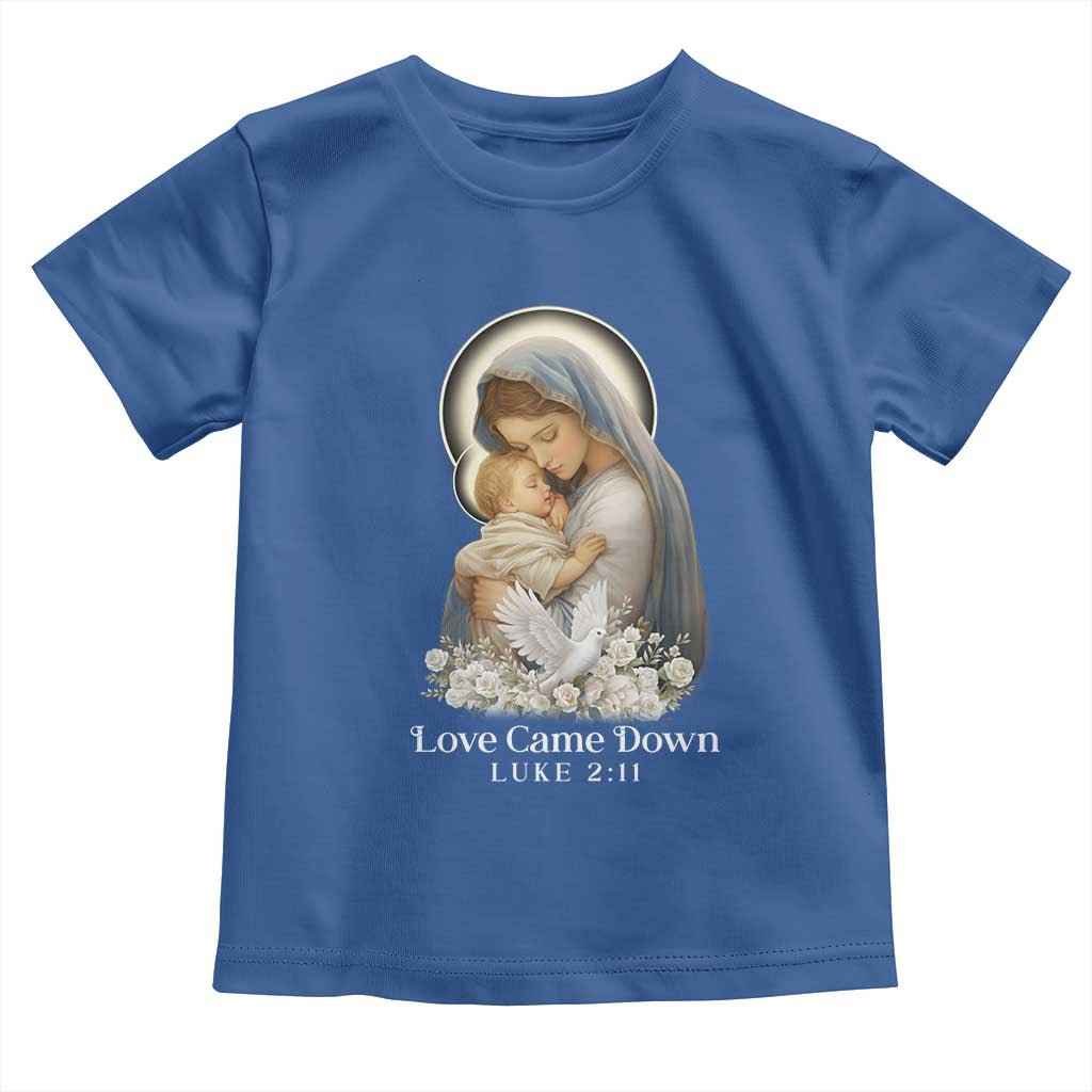 Christian Christmas Toddler T Shirt Love Came Down Luke 2:11 - Wonder Print Shop