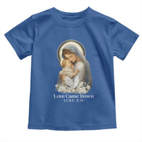 Christian Christmas Toddler T Shirt Love Came Down Luke 2:11 - Wonder Print Shop