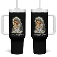 Christian Christmas Tumbler With Handle Love Came Down Luke 2:11 - Wonder Print Shop