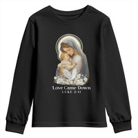 Christian Christmas Youth Sweatshirt Love Came Down Luke 2:11 - Wonder Print Shop