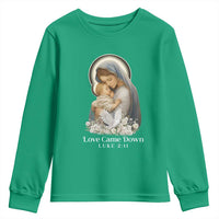 Christian Christmas Youth Sweatshirt Love Came Down Luke 2:11 - Wonder Print Shop