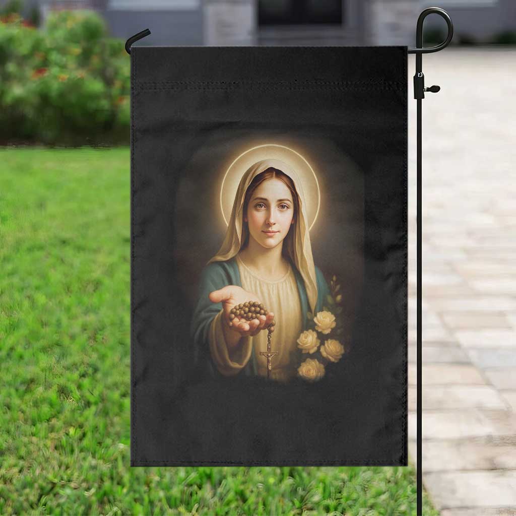 Virgin Mary Maria Garden Flag Catholic Christian Faith - Wonder Print Shop