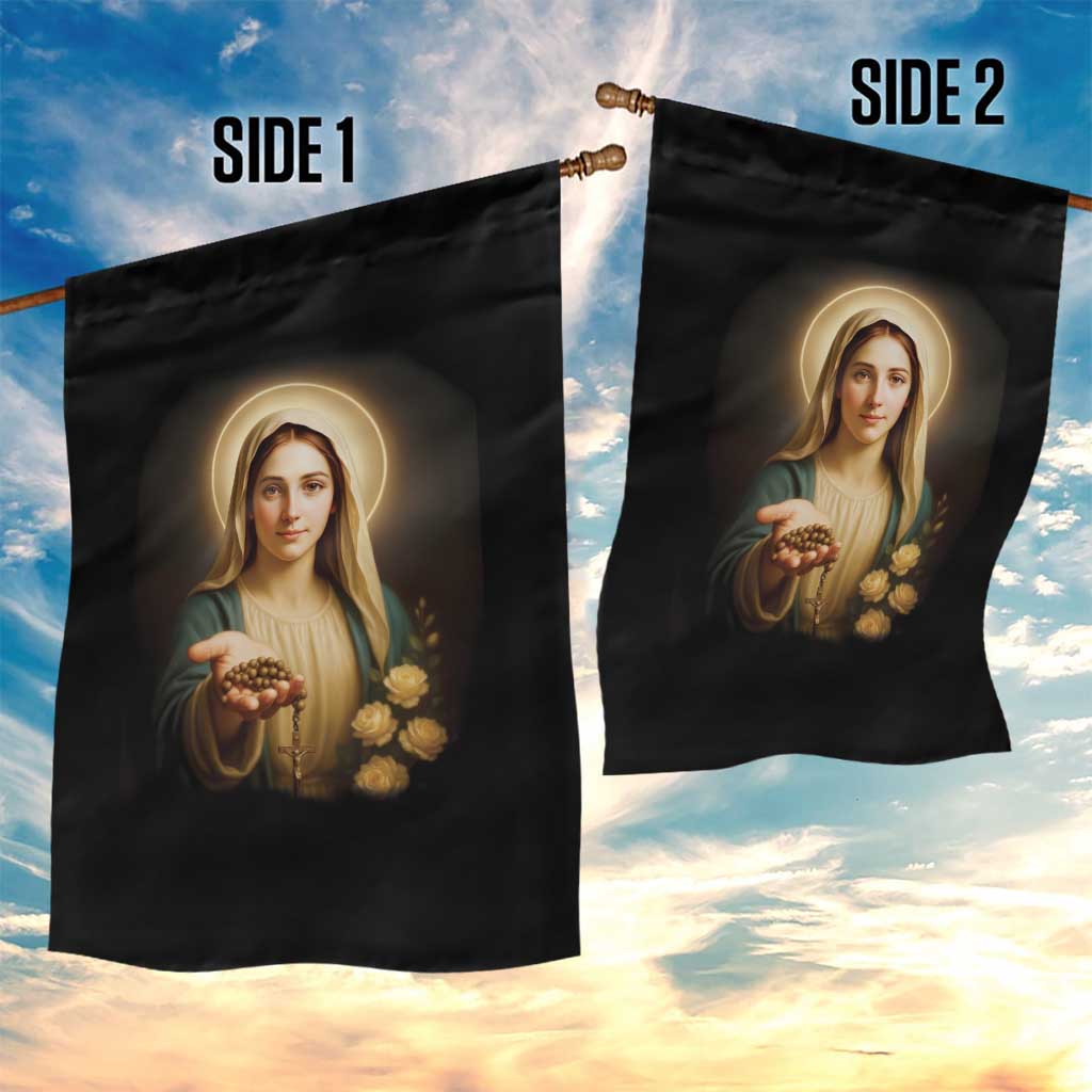 Virgin Mary Maria Garden Flag Catholic Christian Faith - Wonder Print Shop