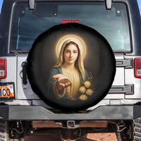 Virgin Mary Maria Spare Tire Cover Catholic Christian Faith - Wonder Print Shop