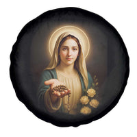 Virgin Mary Maria Spare Tire Cover Catholic Christian Faith - Wonder Print Shop