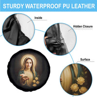 Virgin Mary Maria Spare Tire Cover Catholic Christian Faith - Wonder Print Shop