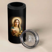Virgin Mary Maria 4 in 1 Can Cooler Tumbler Catholic Christian Faith - Wonder Print Shop