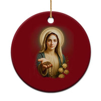 Virgin Mary Maria Ceramic Ornament Catholic Christian Faith - Wonder Print Shop