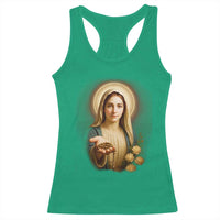 Virgin Mary Maria Racerback Tank Top Catholic Christian Faith - Wonder Print Shop