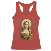 Virgin Mary Maria Racerback Tank Top Catholic Christian Faith - Wonder Print Shop