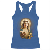 Virgin Mary Maria Racerback Tank Top Catholic Christian Faith - Wonder Print Shop