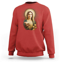 Virgin Mary Maria Sweatshirt Catholic Christian Faith - Wonder Print Shop