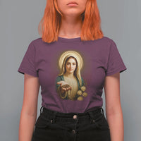 Virgin Mary Maria T Shirt For Women Catholic Christian Faith - Wonder Print Shop