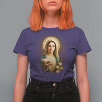 Virgin Mary Maria T Shirt For Women Catholic Christian Faith - Wonder Print Shop