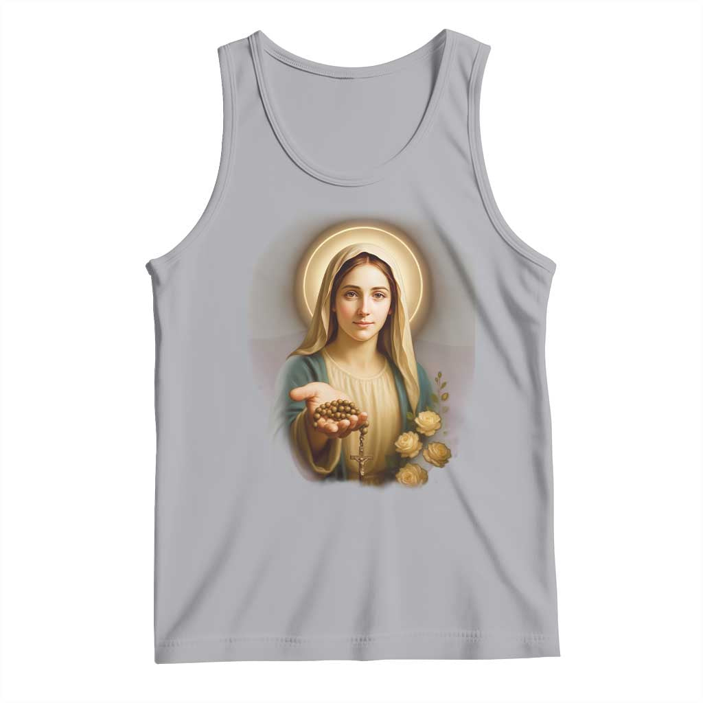 Virgin Mary Maria Tank Top Catholic Christian Faith - Wonder Print Shop