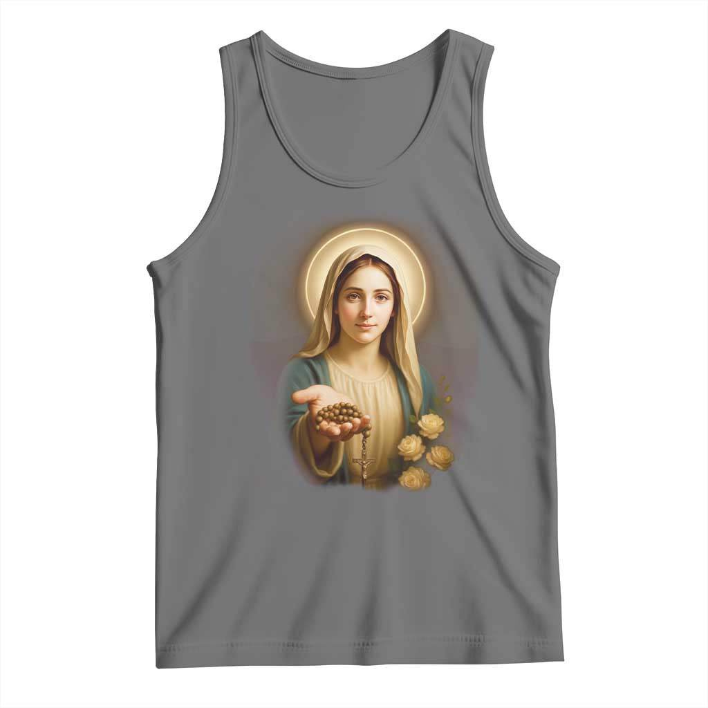 Virgin Mary Maria Tank Top Catholic Christian Faith - Wonder Print Shop