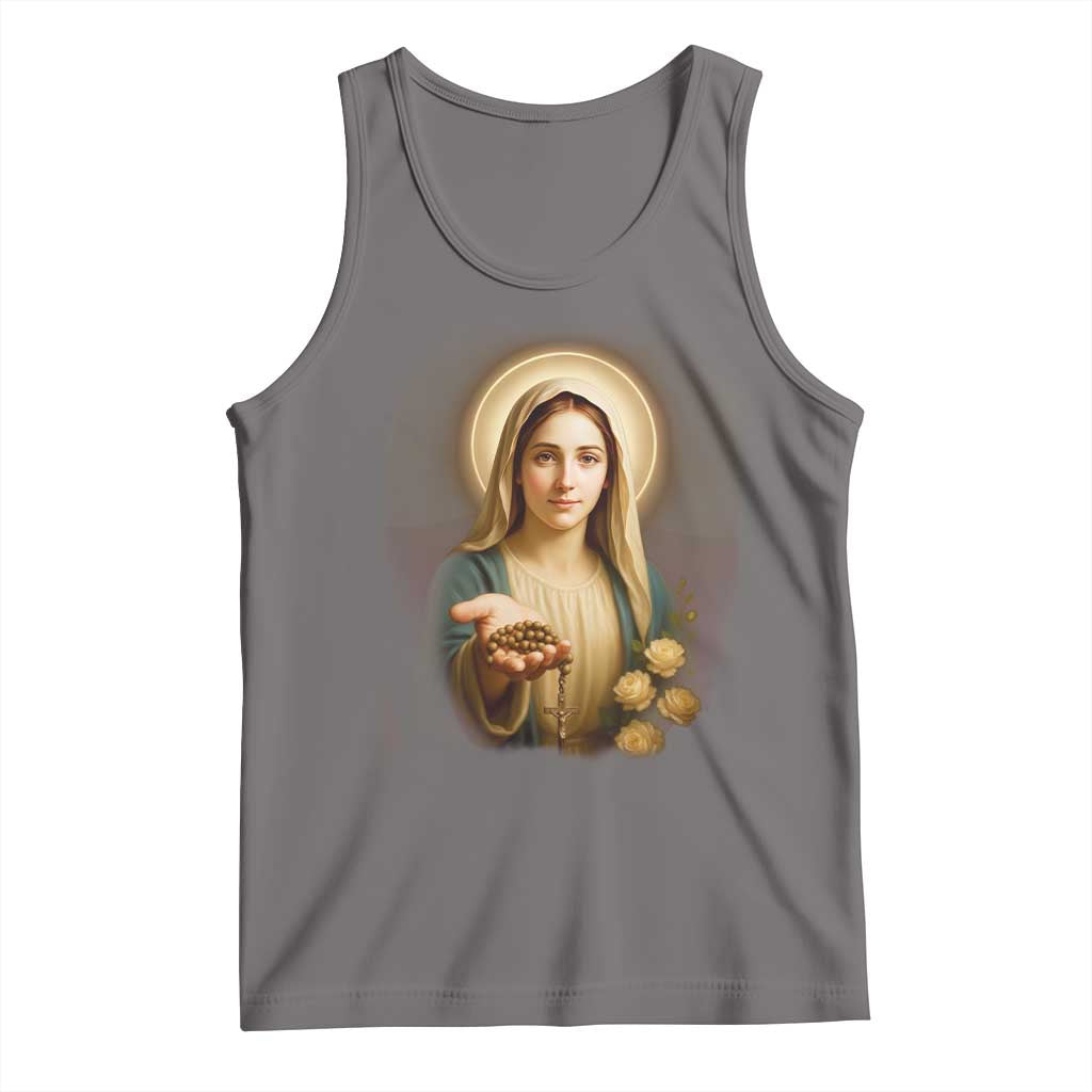 Virgin Mary Maria Tank Top Catholic Christian Faith - Wonder Print Shop
