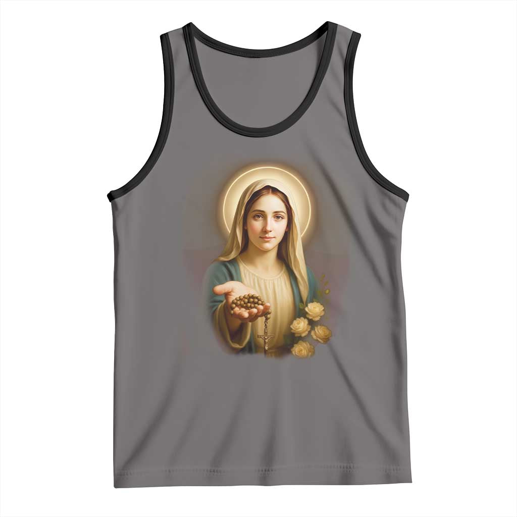 Virgin Mary Maria Tank Top Catholic Christian Faith - Wonder Print Shop