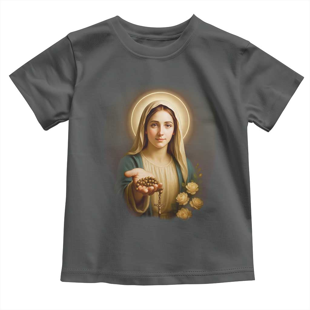 Virgin Mary Maria Toddler T Shirt Catholic Christian Faith - Wonder Print Shop