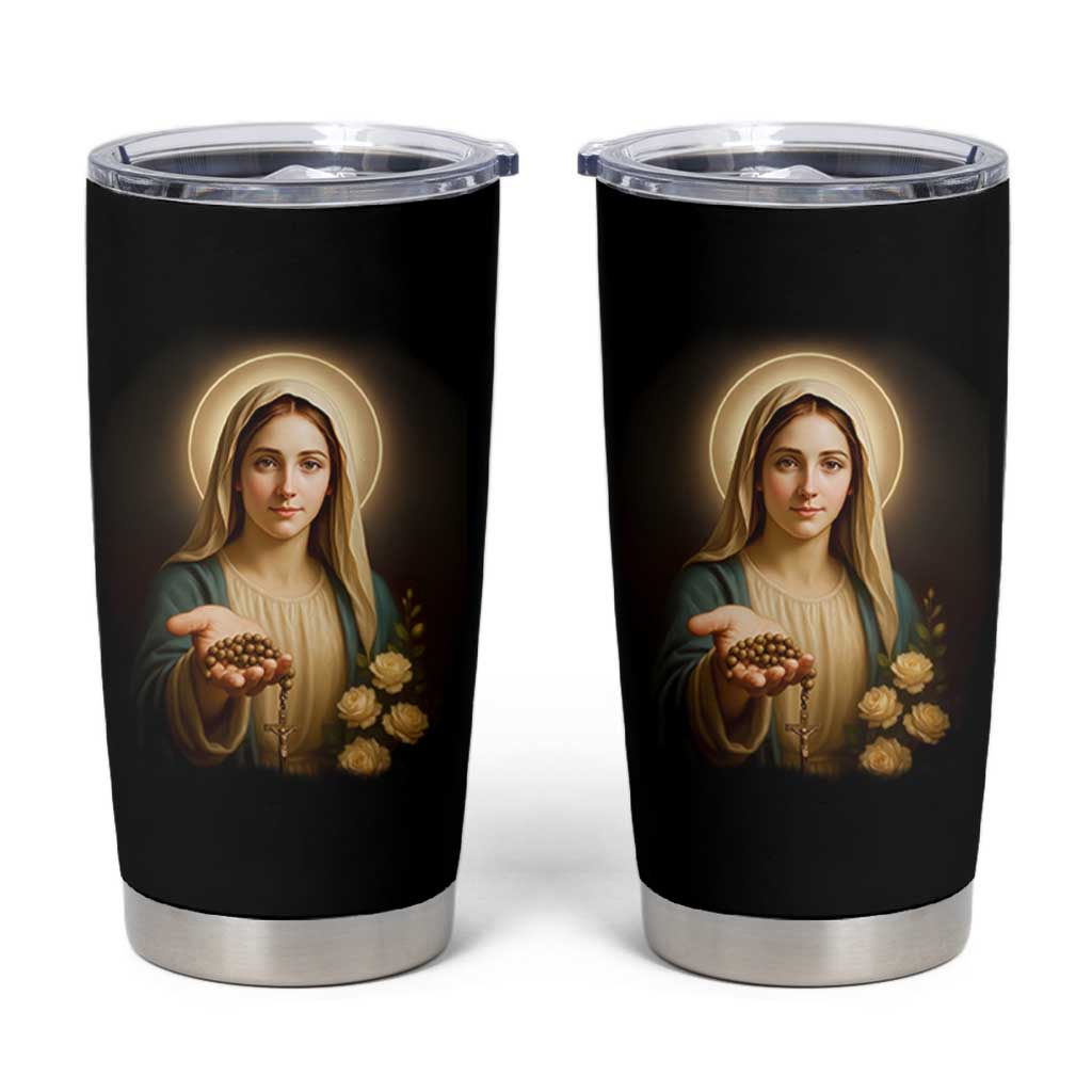 Virgin Mary Maria Tumbler Cup Catholic Christian Faith - Wonder Print Shop