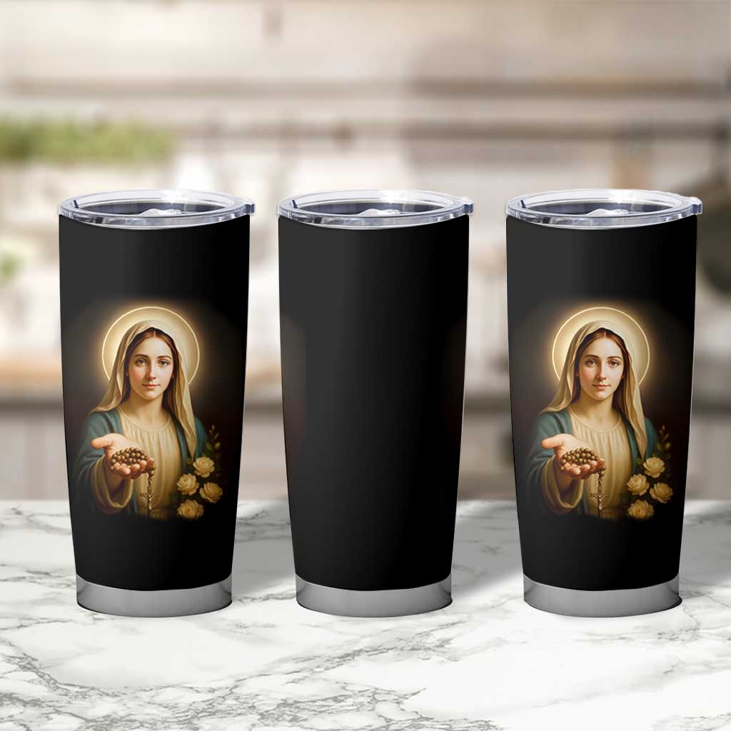 Virgin Mary Maria Tumbler Cup Catholic Christian Faith - Wonder Print Shop