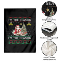 Jesus Christmas Garden Flag Santa With Jesus Baby Reason Xmas - Wonder Print Shop