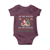 Jesus Christmas Baby Onesie Santa With Jesus Baby Reason Xmas - Wonder Print Shop