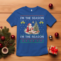 Jesus Christmas T Shirt Santa With Jesus Baby Reason Xmas - Wonder Print Shop