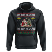 Jesus Christmas Hoodie Santa With Jesus Baby Reason Xmas - Wonder Print Shop